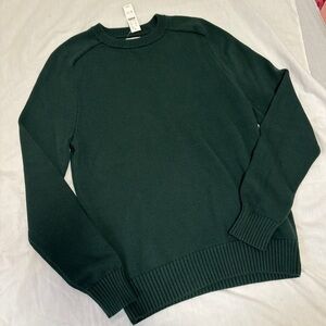 J. Crew Men's Dark Green Crewneck Sweater NWT